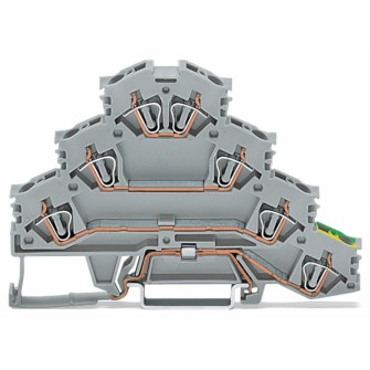 ZŁĄCZKA CZTEROPIĘTROWA 4 MM2 281-530 L1 L2 L3 PE