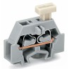 ZŁĄCZKA 2-PRZEWEWODOWA Z PRZYCISKIEM SZARA 2,5 MM2 261-301/331-000