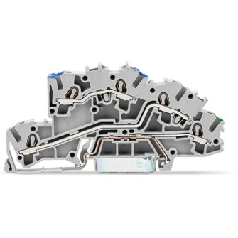 ZŁĄCZKA PIĘTROWA N/L/PE 2,5 MM2 SZARA 2003-7646