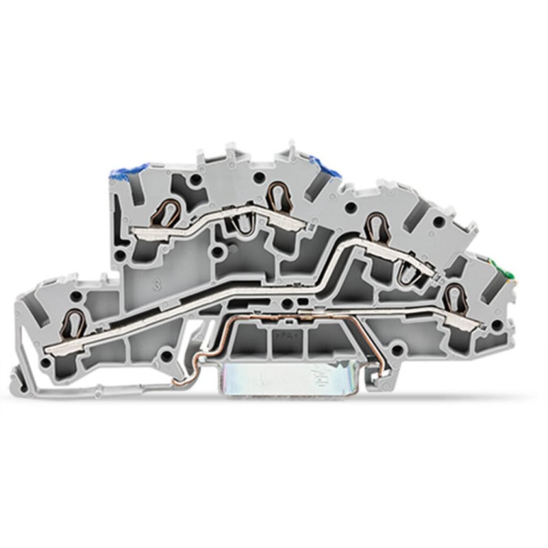 ZŁĄCZKA PIĘTROWA N/L/PE 2,5 MM2 SZARA 2003-7646