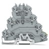 ZŁĄCZKA 4-PIĘTROWA 2,5 MM2 L/L/L/PE SZARA 2002-4157