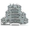 ZŁĄCZKA 3-PIĘTROWA 2,5 MM2 L/L/N SZARA 2002-3203