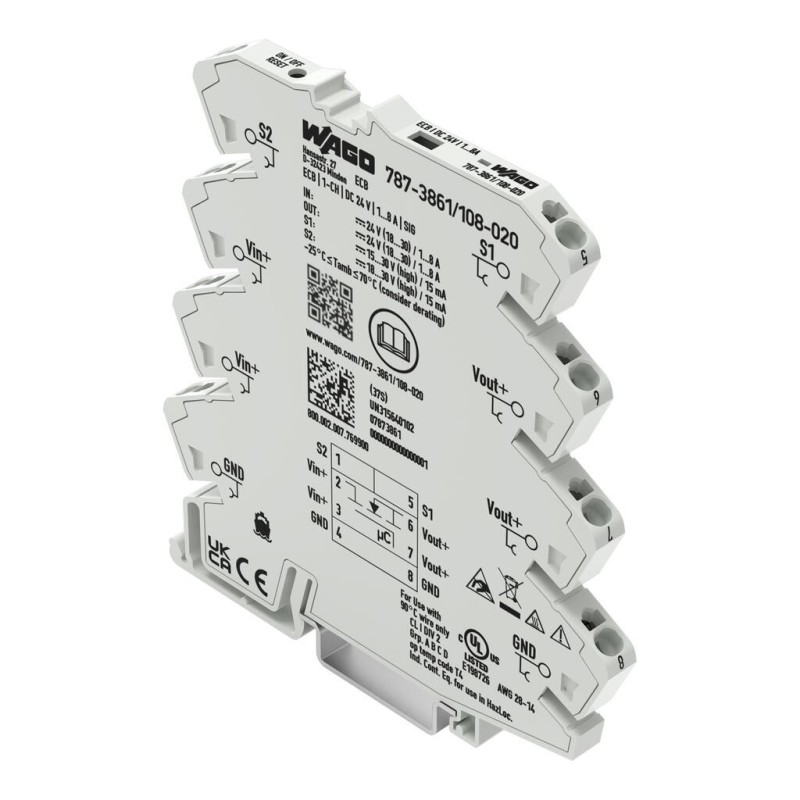 ELEKTRONICZNY WYŁĄCZNIK NADPRĄDOWY 1-KAN AŁOWY 24 V DC 787-3861/108-020