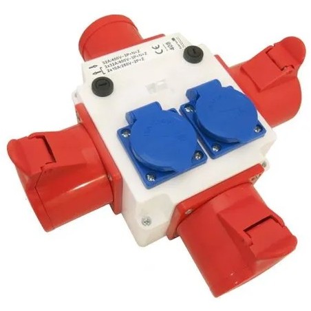ROZDZ. SIŁ. IP44 WT.32/5ST.+GN.2X32A/5ST +16A/5ST.+2X16A/250V