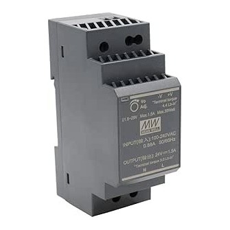 ZASILACZ NA SZYNĘ DIN 24W 12V 2A