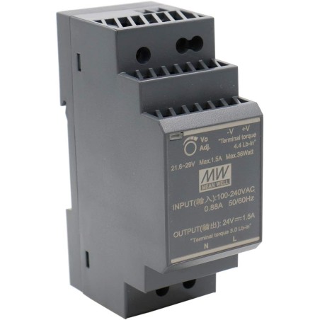 ZASILACZ NA SZYNĘ DIN 30W 24V 1.5A