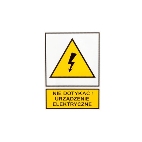 TABLICZKA TZO 74*105 NIE DOTYK.URZ.
