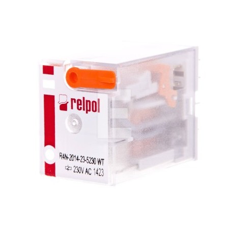 Przekaźnik Przemysłowy Relpol R4N 4P 6A 230V AC 860413 | Sklep