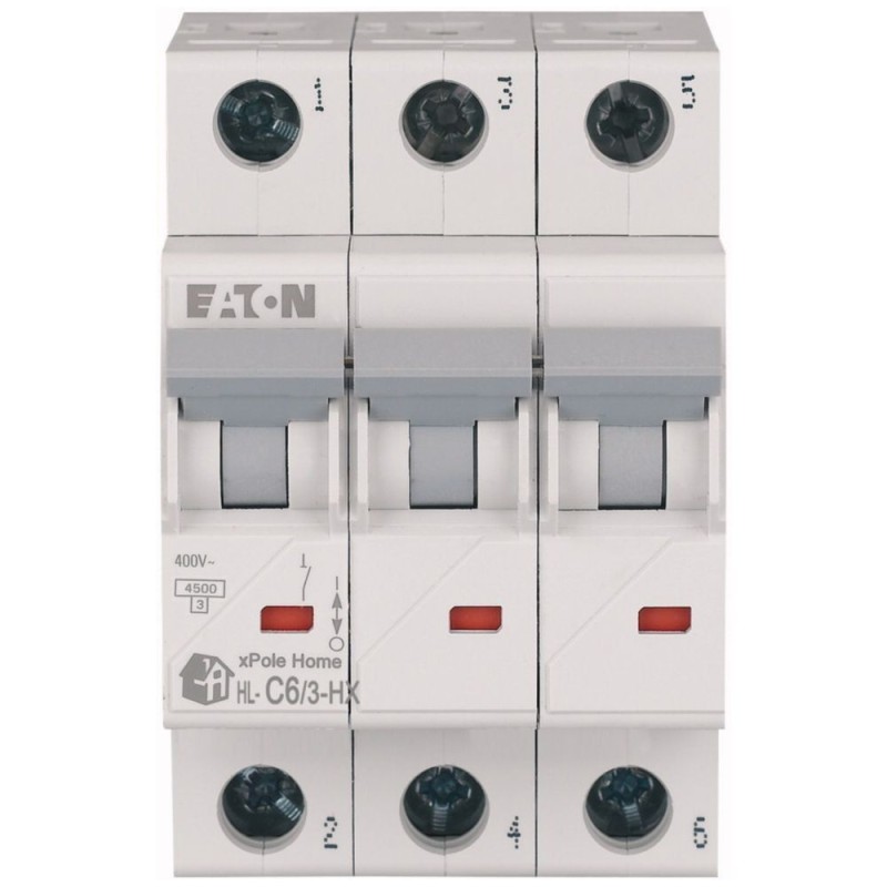 WYŁĄCZNIK NADPRĄDOWY 3P C 6 6KA AC XPOLE HOME HN-C6/3
