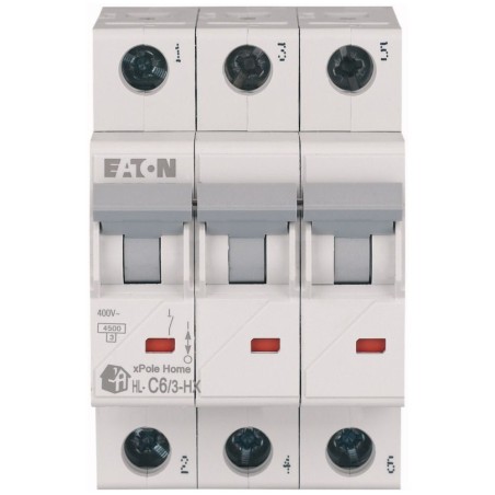 WYŁĄCZNIK NADPRĄDOWY 3P C 6 6KA AC XPOLE HOME HN-C6/3