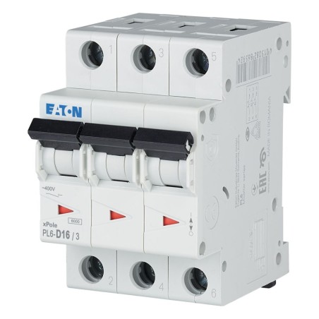 WYŁĄCZNIK NADPRĄDOWY 3P D 16A 6KA AC PL6 -D16/3