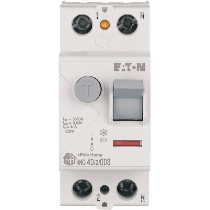 WYŁĄCZNIK RÓŻNICOWOPRĄDOWY 2P 40A 0,03A TYP AC XPOLE HOME HNC-40/2/003