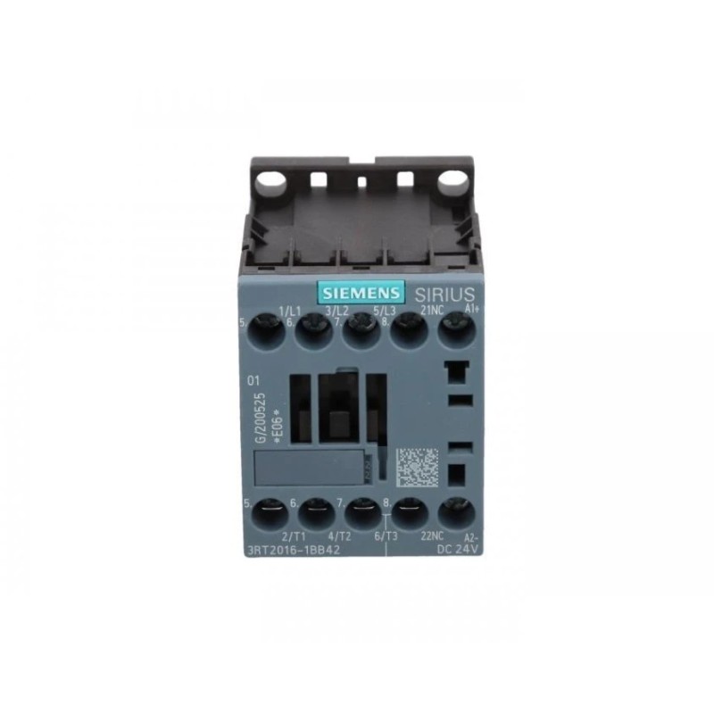 CONTACTOR AC-3 4KW/400V,1NC DC 24V, 3-PO LE,S00  3RT2016-1BB42