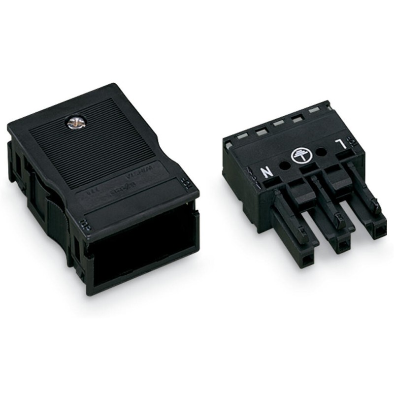 GNIAZDO 3-TOROWE Z OBUD.ZABEZP.