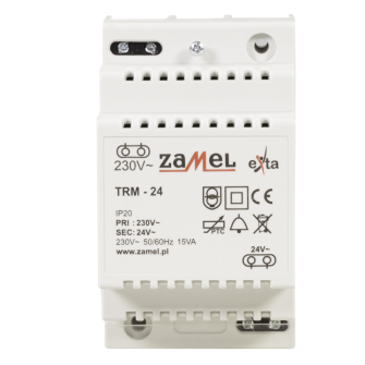 TRAFO 230V/24V SZYNA TRM-24