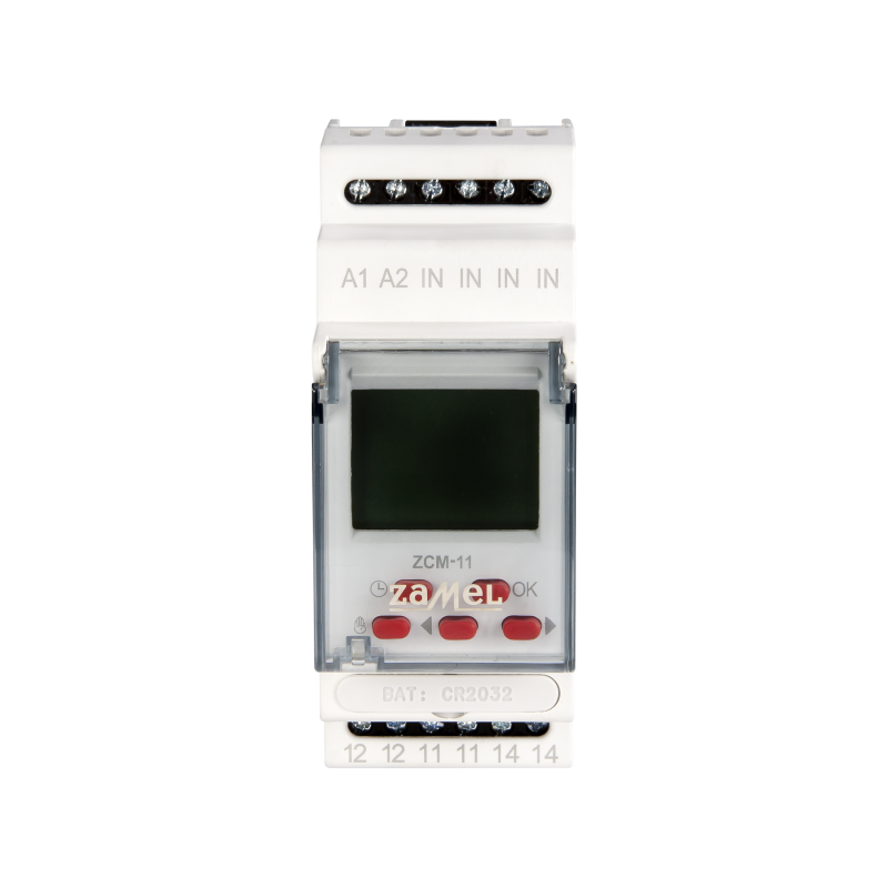 ZCM-11 PROGRAMATOR TYGODNIOWY 1-KANAŁOWY 16A 2M 230V AC IP 20 EXTA(EXT10000150)