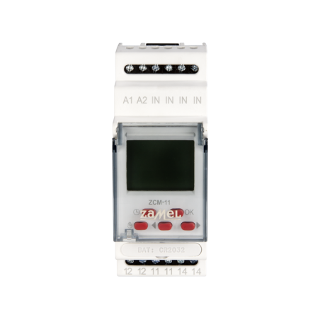 ZCM-11 PROGRAMATOR TYGODNIOWY 1-KANAŁOWY 16A 2M 230V AC IP 20 EXTA(EXT10000150)