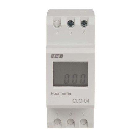 Licznik Czasu Pracy CLG-04 F&F Cyfrowy LCD DIN | Sklep
