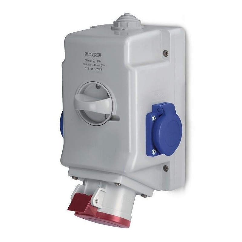 GNIAZDO STAŁE 16A 400V 3P+Z+N,1X230V,L-0 -P