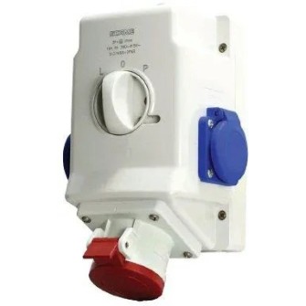GNIAZDO STAŁE 32A 400V 3P+Z+N,1x230V, WY Ł. 0-1