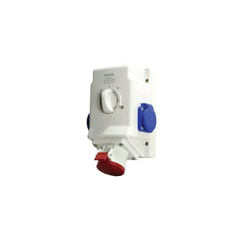 GNIAZDO STAŁE 32A 400V 3P+Z+N,1x230V, WY Ł. 0-1