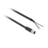 ZŁĄCZE WTYK ŻEŃSKI 3-PIN M8 PROSTE DŁUGOŚĆ 2M XZCP0166L2