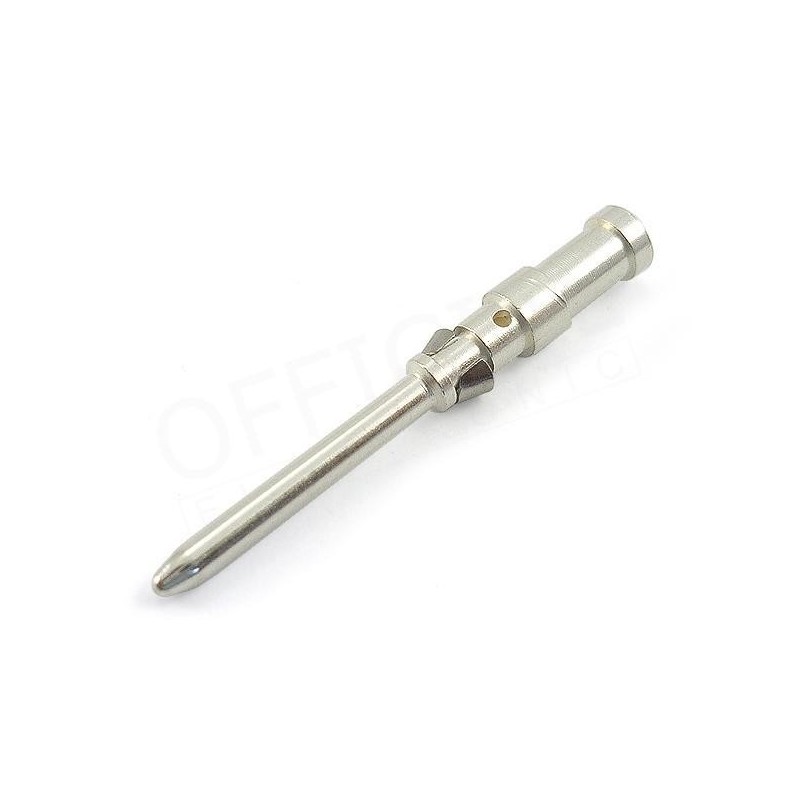 PIN MĘSKI POSREBRZANY 1,0mm2 10A