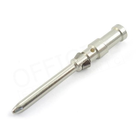PIN MĘSKI POSREBRZANY 1,0mm2 10A
