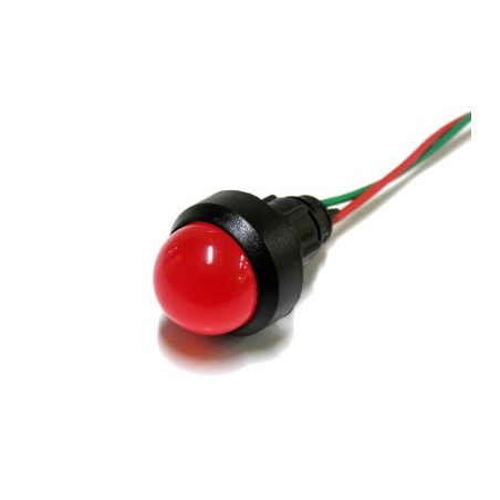 LAMPKA KLP-20/R CZERWONA 20mm 24VAC/DC