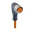 RKWT 4-07/10 M GNIAZDO KĄTOWE ŻEŃSKIE M1 2 4P Z KABLEM PVC O DŁ. 10M