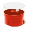 PRO PUSZKA INSTALACYJNA PO-80F P/T FI80 Z DEKLEM CEGLASTY