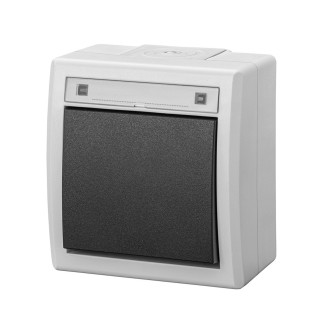 AQUANT 2K SZARY ŁĄCZNIK HERMRTYCZNY NT 1 -BIEGUNOWY (SCHODOWY)  IP55 ZACISKI ŚRUBOWE 10AX 250V