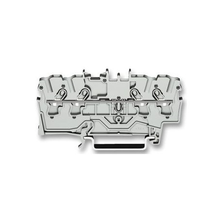 Złączka szynowa WAGO 2002-1401 4-przewodowa 2.5mm2 szara