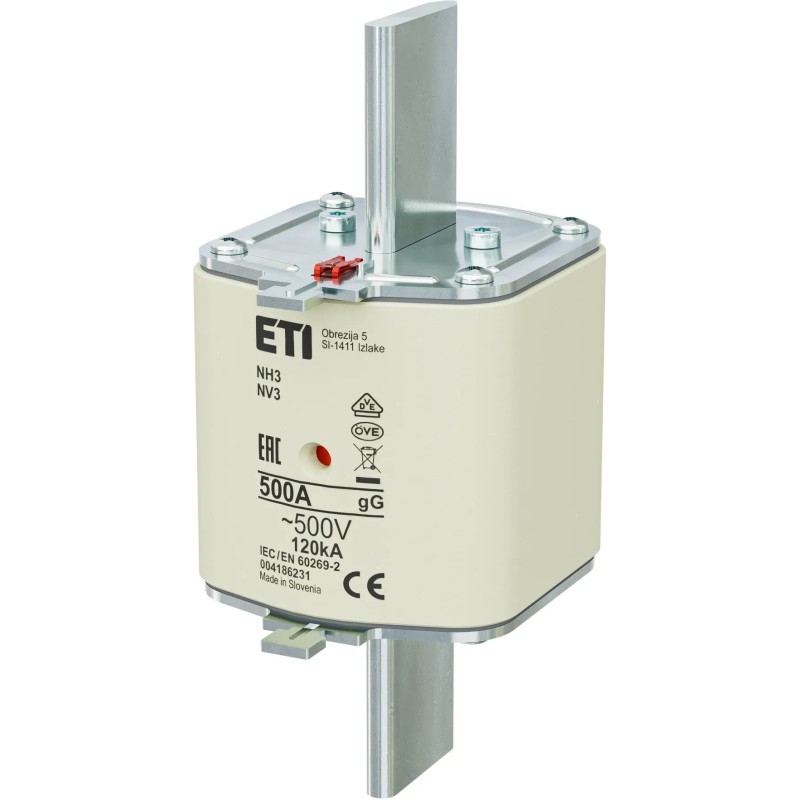 WKŁADK TOPIKOWA NH3 gG  500A/500V
