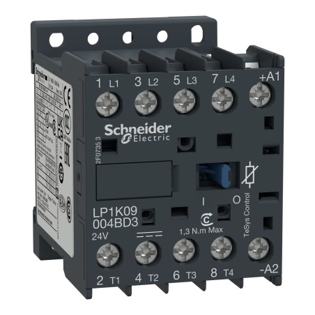 Stycznik LP1K09004BD3 Schneider 4P 20A 24V DC 4NO | Sklep
