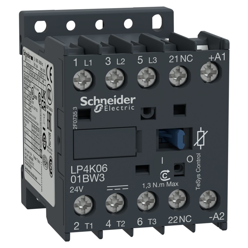 STYCZNIK  3P 6A 24V DC 1NC