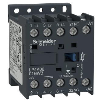 STYCZNIK 3P 6A 24V DC 1NO