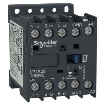 STYCZNIK 3P 9A 24V DC 1NO