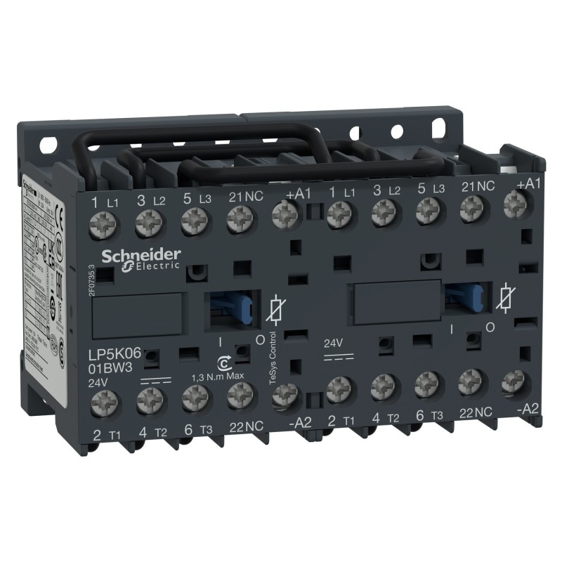 STYCZNIK 3P 6A 24V DC 1NC