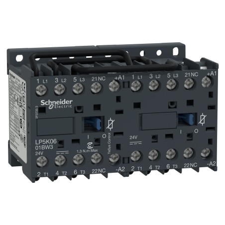 Stycznik LP5K0601BW3 Schneider 3P 6A 24V DC 1NC | Sklep