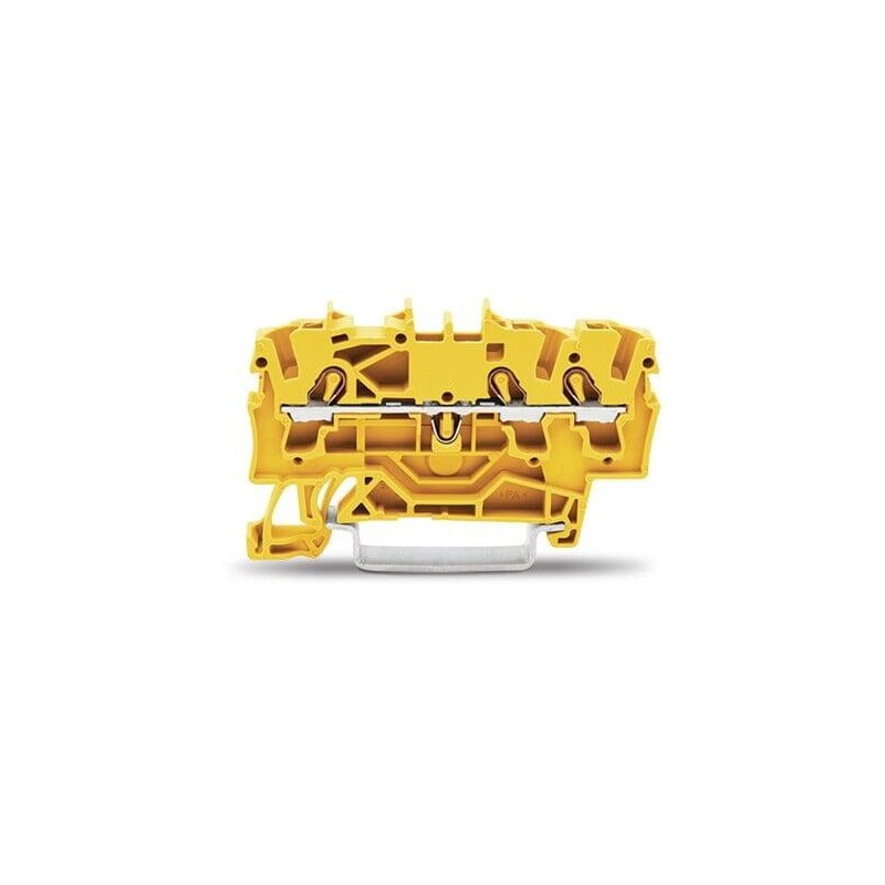 ZŁĄCZKA PRZELOTOWA 3-PRZEWODOWA 2,5 MM2 ŻÓŁTA 2002-1306