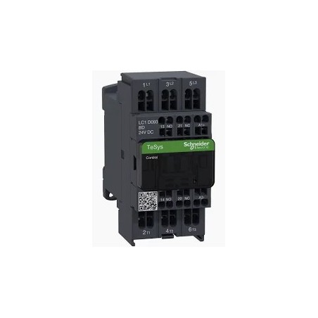 Stycznik LC1D123BL Schneider 3P 12A 24V DC sprężynowy | Sklep