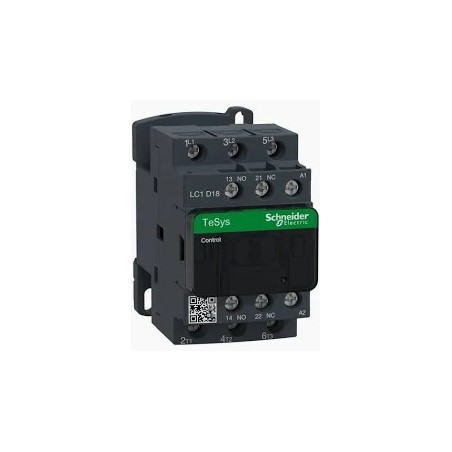 Stycznik LC1D186BD Schneider 3P 18A 24V DC oczkowy | Sklep