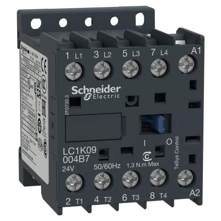 Stycznik LC1K09004B7 Schneider 4P 9A 24V AC 4NO | Sklep