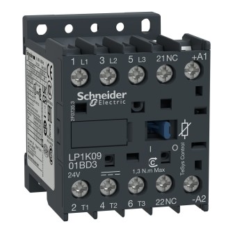 STYCZNIK 3P 9A 24V DC 1NC