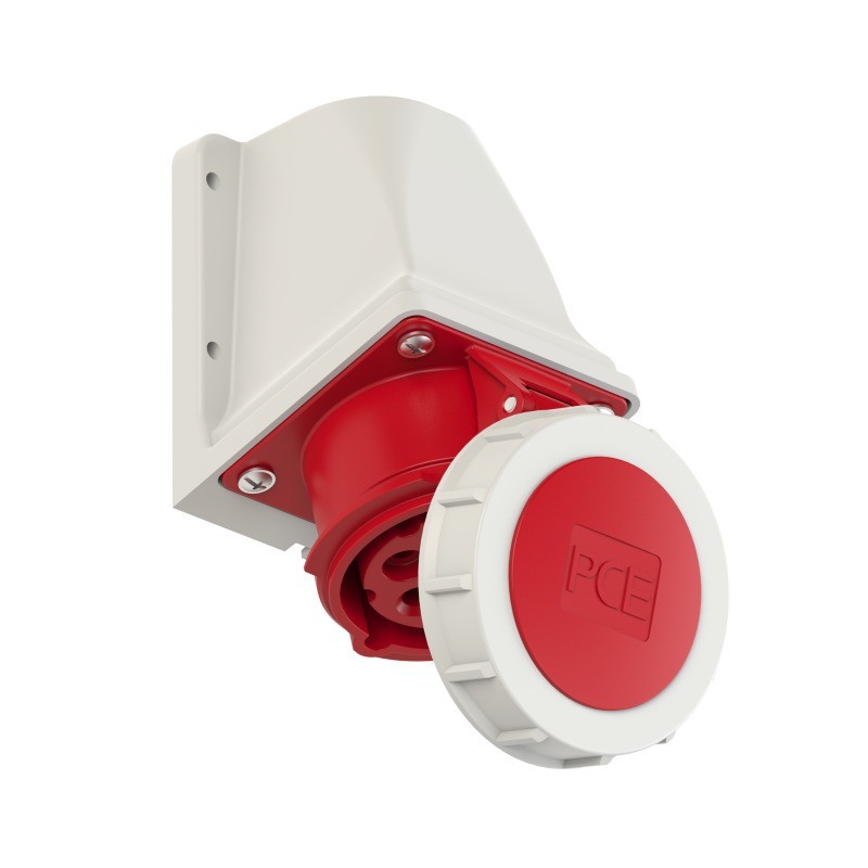 GNIAZDO STAŁE 16A 5P 400V CZERWONE IP67