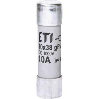 WKŁADKA BEZP.CYLINDR. PV 10X38 10A GPV 1 000VDC CH10