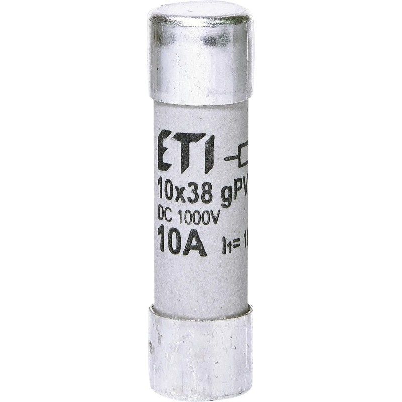 WKŁADKA BEZP.CYLINDR. PV 10X38 10A GPV 1 000VDC CH10