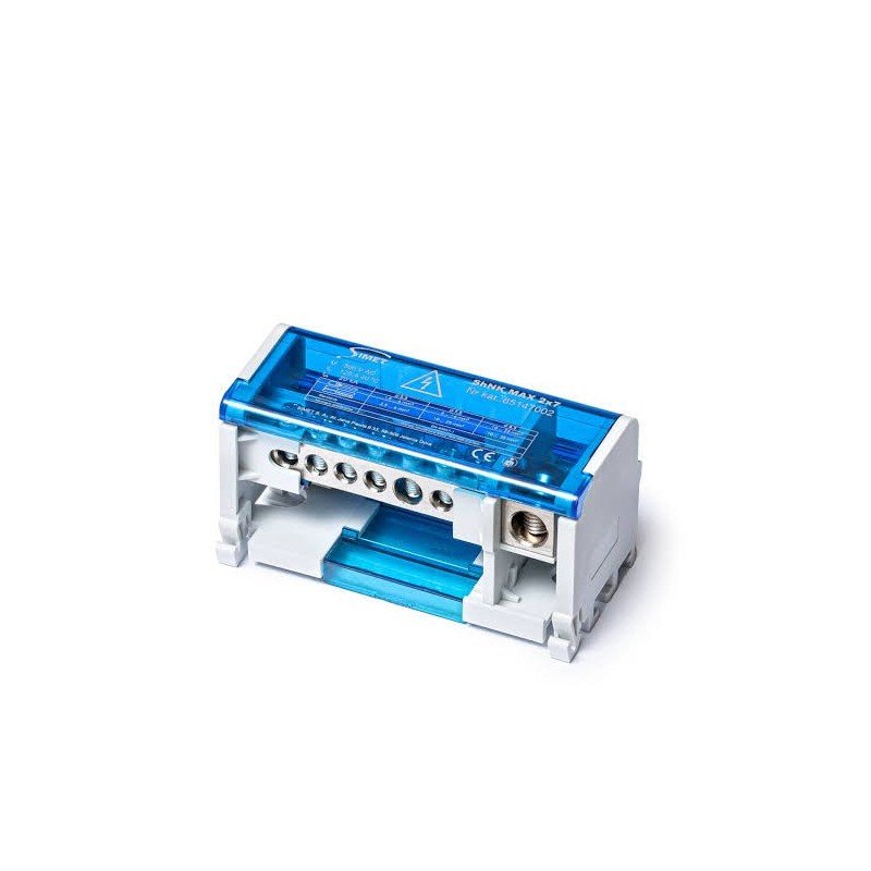 DWUBIEGUNOWY  MODULOWY BLOK ROZDZIELCZY SHNK 2X7 SZARY  85142002