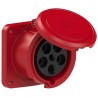 GNIAZDO TABLICOWE PROSTE 63A 5P IP44